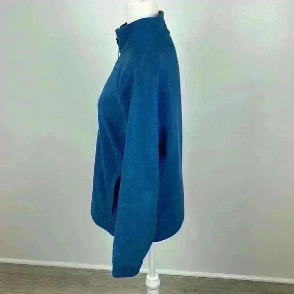 Women’s Woolrich Blue Fleece Full Zip Jacket Size M - Picture 3 of 11